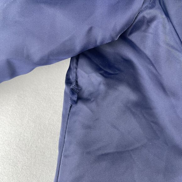 Forever 21 Jacket Mens L Navy Bomber Quilted Lined Zip Front Ribbed Hem‎ Fall - Picture 10 of 11